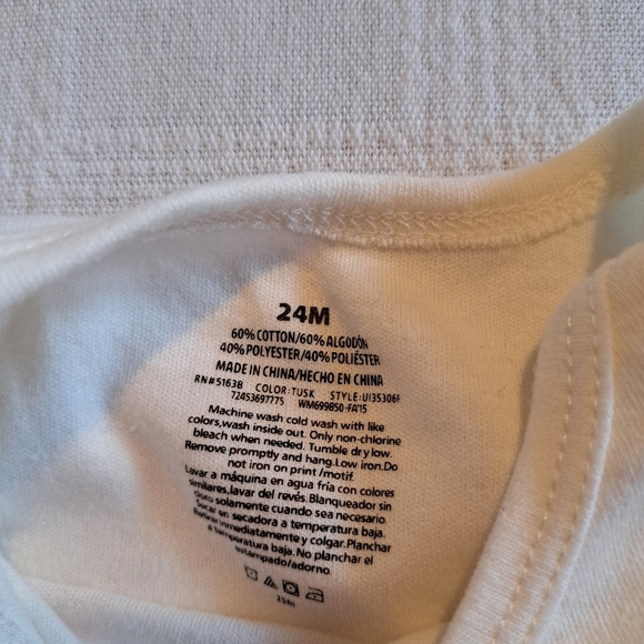 Thanksgiving boys bodysuit size size 24 months, - Picture 2 of 4